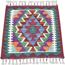 Zehra Abla Halı Yeni El Dokuma Ender Kare Cerit Yörükleri Meşhed Iran Yün Kilim 7379