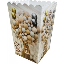 Hayaller Dükkanı Mısır Cips Kutusu Karton Retro Ayıcık Pk:8