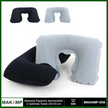 Marsilyan™- Kapşonlu Ayarlanabilir U Şeklinde Şişme Yastık