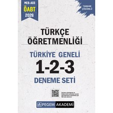 Pegem Akademi Yayıncılık 2026 MEB AGS ÖABT Türkçe Öğretmenliği Tamamı Çözümlü Türkiye Gene