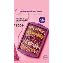 Tupperware Silikon Dildörtgen Kısa Pişirme Kalıbı