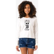 Tshirthane Jack Skellington I Need Candy Ekstra Uzunkol Sweatshirt Ekru