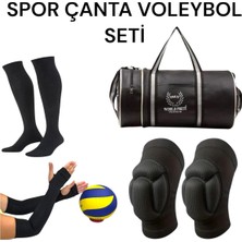 Empressco Çocuklar Için Voleybol Dizliği ve Çorabı Seti Spor Çantasıyla Tam Takım