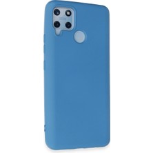 Hayat Store Realme C15 Kılıf Nano Içi Kadife Silikon - Mavi