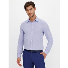 Cacharel Erkek Açık Mavi Slim Fit Uzun Kollu Gömlek 50233359-VR003