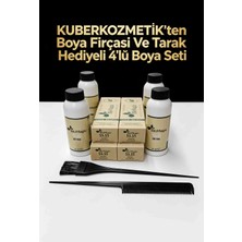 Biomagic 55.55 Şarap Kızılı Organik Içerikli Amonyaksız Kalıcı Kokusuz Saç Boyası 4boya 4oksidan Boya Fırçası ve Boya Tarağı Hediyeli
