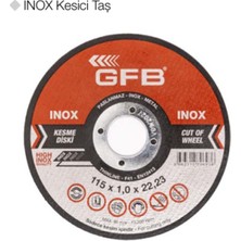 Gfb Inox Kesici Taş  115 x 1,0 x 22,23 (50 Adet)