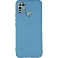 Drop Tedarik Infinix Hot 10 Play Kılıf Nano Içi Kadife Silikon - Mavi