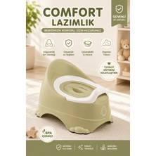 Funny Life Comfort Bebek Lazımlık Kaymaz Tabanlı Çıkarılabilir Hazneli Ergonomik Tuvalet Eğitim Lazımlığı
