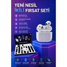 Nemere İthalat 3.nesil Tws Bluetooth Kulaklık Bluetooth Bağlantılı Akıllı Saat Amoled Ekran Plastik Hasır Ko