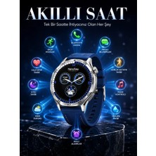 Uzun Süreli Pil Ömrüne Sahip Amoled Akıllı Saat 3 Kordonlu Tasarım Midastech
