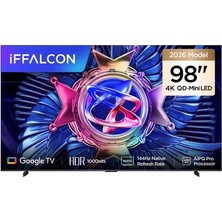 Esranın Dünyası 98'' 248 Ekran Uydu Alıcılı 4K Ultra Hd Google Miniled Tv