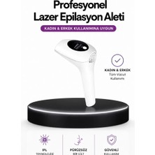 Ipl Teknolojili Erkek ve Kadın Kullanımına Uygun Lazer Epilasyon Cihaz Midastech