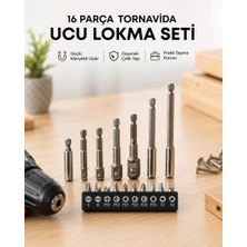 Nemere İthalat Metal Gövdeli 16LI Bits Seti Çok Amaçlı Tornavida Uçları Nemere Ithalat