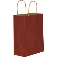 San Kraft Çanta Kırmızı Orta Boy 25 * 31 cm 25 Adet