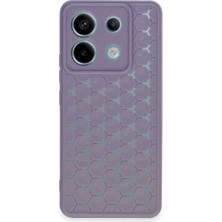 Drop Tedarik Xiaomi Redmi Note 13 Pro 5g Kılıf Petek Silikon Kapak - Lila