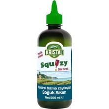 Kristal Squizy Natürel Sızma Zeytinyağı 500 ml Silindir Pet Şişe