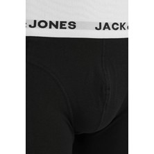 Jack & Jones Erkek Logolu Beli Lastikli 5'li Boxer Paketi - Solid