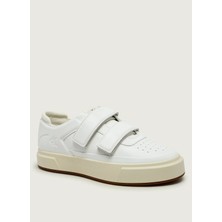 Calvin Klein Beyaz Erkek Sneaker Basket Cupsole 2straps Lth