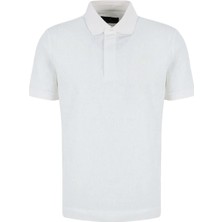 Brooks Brothers Beyaz Erkek Logo Baskılı T-Shirt
