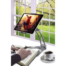 Empressco Esnek ve Ayarlanabilir 360° Dönebilen Metal Masaüstü Telefon ve Tablet Tutucu