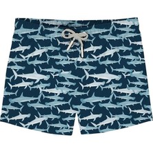 Slipstop Lacivert Erkek Çocuk Desenli Şort Mayo Carlos Junior Short
