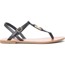 Tommy Hilfiger Siyah Kadın Sandalet FW0FW09127BDS