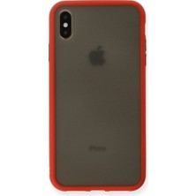 Drop Tedarik Apple Iphone Xs Max Kılıf Montreal Silikon Kapak - Kırmızı
