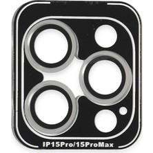 Drop Tedarik Joko Apple Iphone 15 Pro Max Pvd Metal Kamera Lens - Gümüş
