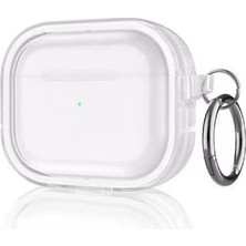 Drop Tedarik Apple Airpods Pro 2 (2.nesil) Shiny Şeffaf Kılıf - Beyaz