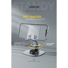 Empressco Çok Fonksiyonlu Metal Telefon ve Tablet Tutucu, Ayarlanabilir ve Katlanabilir