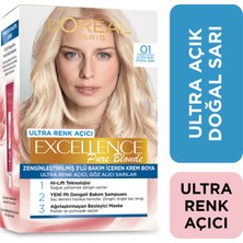 L'Oréal Paris Excellence Pure Blond Saç Boyası - 01 Ultra Açık Doğal Sarı