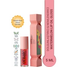 Ornate Watermalon Lip Oil Gloss | Dolgunlaştırıcı & Nemlendirici & Parlatıcı Dudak Yağı / Cherry 5 ml