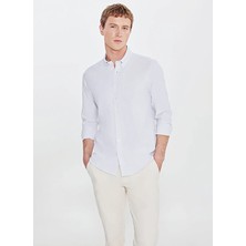 Altınyıldız Classics Beyaz Erkek Düğmeli Tailored Fit Gömlek ACE201262278