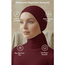 Önü Dikişli Bağlamalı Bone - Viskon Kumaş - Rahat Iç Bone