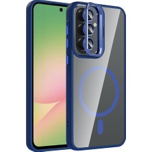 Roketcim Galaxy A57 Kılıf Standlı ve Kamera Lens Hediyeli Etro Kapak