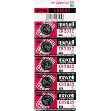 Drop Tedarik Maxell CR2032 3V Lityum Düğme Pil 5'li Paket