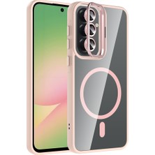 Roketcim Galaxy A57 Kılıf Standlı ve Kamera Lens Hediyeli Etro Kapak