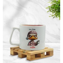 Bk Gift Sevimli Çizim Önce Kahve Tasarımlı Middle Kupa-9, Arkadaşa Hediye, Sevgiliye Hediye