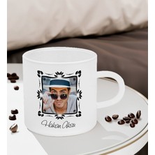 Bk Gift Kişiye Özel Fotoğraflı Buzlu Cam Türk Kahvesi Fincanı-3, Sevgiliye Hediye, Arkadaşa Hediye, Anneye Hediye, Ofis Hediyesi