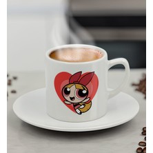 Bk Gift Powerpuff Girls Buttercup Türk Kahvesi Fincanı-12, Arkadaşa Hediye, Doğum Günü Hediyesi