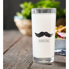 BK Gift Kişiye Özel Renkli Baskılı Bıyık Rakı Bardağı-1