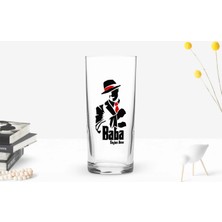 BK Gift Kişiye Özel Renkli Baskılı Godfather Baba Tasarımlı Rakı Bardağı-18