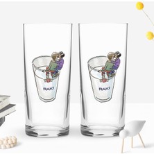 Bk Gift Kişiye Özel Isimli Dtf Eğlenceli Rakı Tasarımlı Ikili Rakı Bardağı Seti-4, Arkadaşa Hediye, Sevgiliye Hediye
