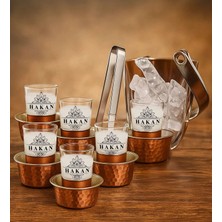 Bk Gift Kişiye Özel 14 Parça Ehlikeyf Rakı Seti ve Buz Kovası Hediyelik Takımı-1, Doğum Günü Hediyesi, Babaya Hediye, Erkeğe Hediye