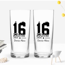 Bk Gift Kişiye Özel Isimli Dtf Bursa Plaka Şehir Tasarımlı Ikili Rakı Bardağı Seti, Arkadaşa Hediye, Sevgiliye Hediye