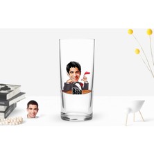 BK Gift Kişiye Özel Renkli Baskılı Godfather Baba Karikatürlü Rakı Bardağı-6