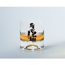 BK Gift Kişiye Özel Renkli Baskılı Godfather Baba Tasarımlı Viski Bardağı-18