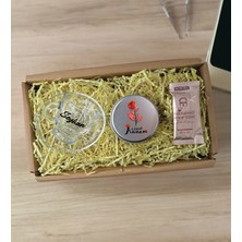 Bk Gift Kişiye Özel Isimli Cam Kahve Fincanı & Türk Kahvesi & Gümüş Metal Kutuda Kokulu Mum Hediye Seti-3, Anneye Hediye, Anneler Günü Hediyeleri
