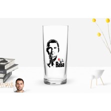 BK Gift Kişiye Özel Renkli Baskılı Godfather Baba Tasarımlı Rakı Bardağı-1